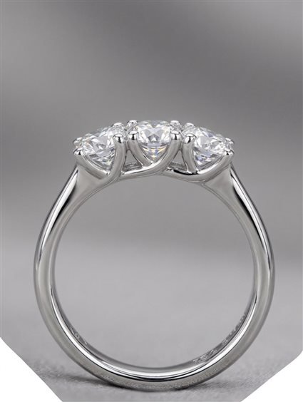 Ringe Medea Dame Anello Trilogy in Weißgold Diamante 1.00 Ct TRYLOGY CUO 1.00 - TRYLOGY CUO 1.00